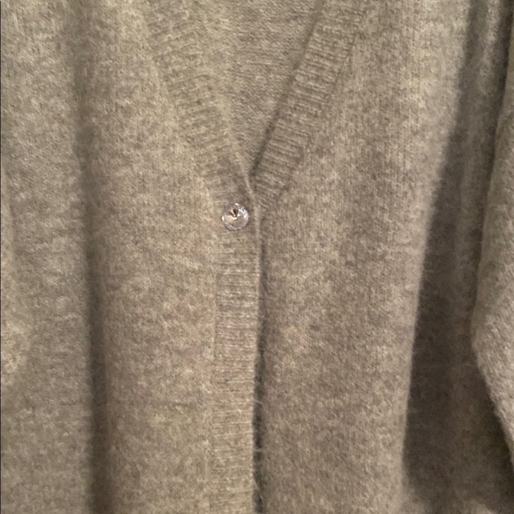 Lane Bryant Gray Cardigan with Balloon Sleeves and V-Neck 22/24 - Picture 4 of 8